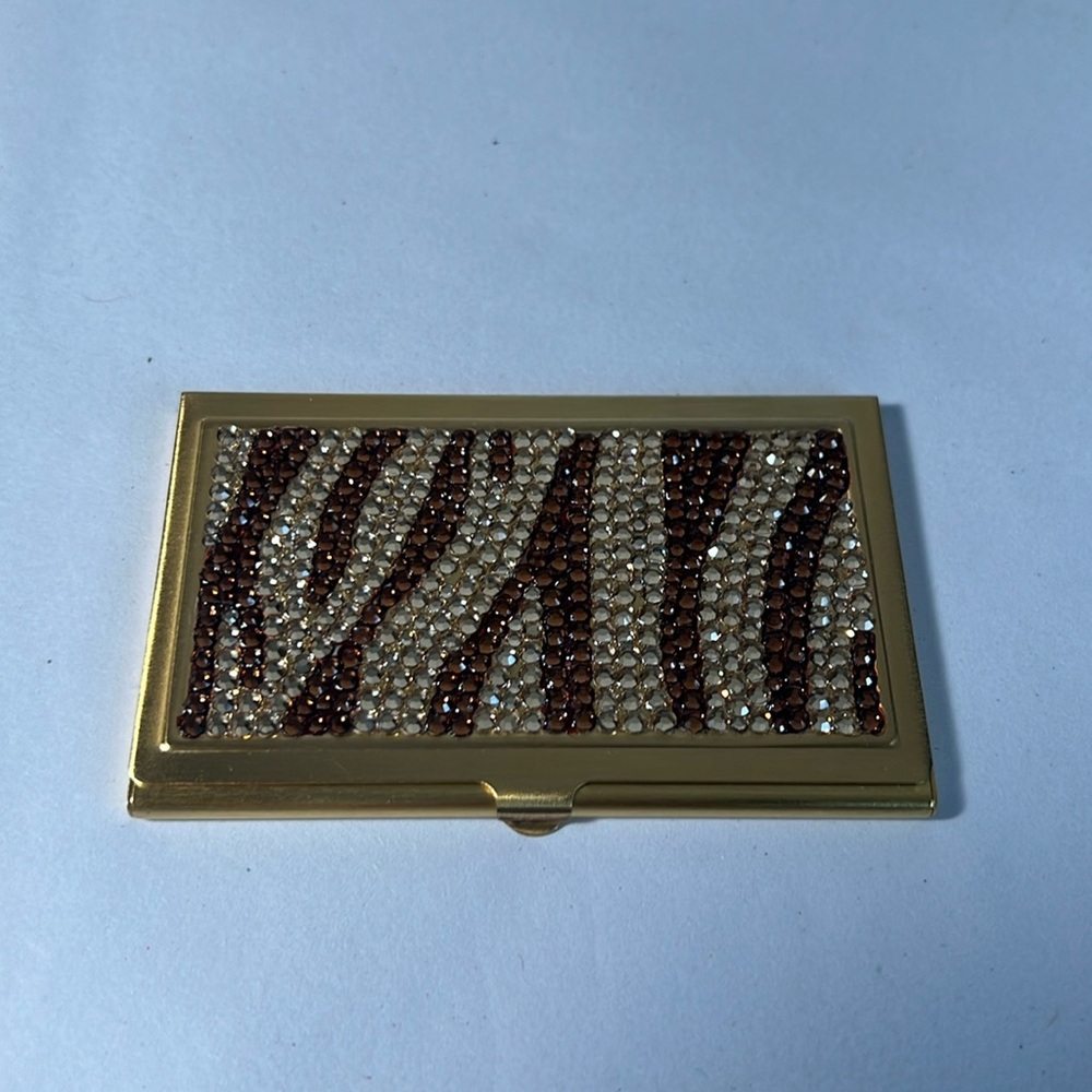 Rhinestone Business Card Case